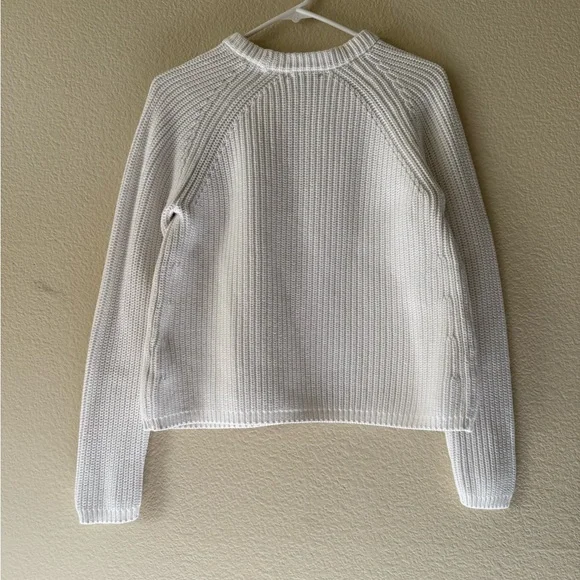 Quince Cream Ribbed Knit Pullover - Picture 7 of 13